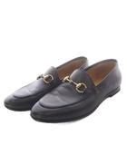 グッチ GUCCI ヨルダーン ホースビットローファー スリッポン レザー 34 ブラック 404069 /YO10