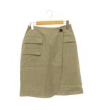 ルシェルブルー LE CIEL BLEU TAILORED SHORT SKIRT ミニスカート タイト 34 ベージュ /MY ■OS ■SH