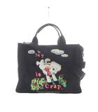 マークジェイコブス MARC JACOBS × マグダアーチャー トートバッグ 2way ショルダーバッグ ハンドバッグ プリント 黒 ブラック /RI ■OS