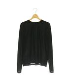 マイカ&ディール MICA&DEAL 24AW sheer velour Tee トップス カットソー 長袖 F ブラック /HK ■OS