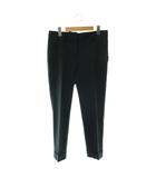 プラダ PRADA バックロゴウールテーパードスラックスパンツ センタープレス 40 スモークグリーン P2156G /DO ■OS ■SH