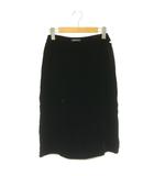 プラダ PRADA SG6172 Velvet underskirt スカート ミモレ ロング セミフレア ベルベット 1 黒 ブラック /NR ■OS ■SH
