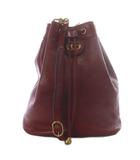 グッチ GUCCI GGマーモント ショルダーバッグ リュックサック 巾着 レザー レッド 550189 /YO22 ■OH