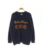 ジェラートピケ gelato pique 25AW ドーナツジャガードプルオーバー ニット 長袖 ルームウェア F 紺 ネイビー /HS ■OS