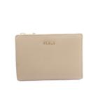 フルラ FURLA 二つ折り財布 小銭入れ ウォレット レザー ベージュ /MI ■OS