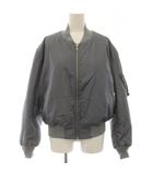 オーラリー AURALEE A26SB02AR HIGH DENSITY SILK TWILL FLIGHT BLOUSON ブルゾン ジャケット ジップアップ アウター シルク 0 ライトブルー /NR ■OS
