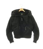 HOODED BOMBER 中綿ジャケット ブルゾン フード XXS ブラック /ES ■OS