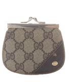 グッチ GUCCI 64 03 114 GGスプリーム コインケース 小銭入れ がま口 PVC グレー /YO27 ■OH