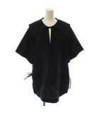 シンゾーン Shinzone 25SS SAILOR COLLAR BLOUSE ブラウス 五分袖 シルク混 FO ネイビー /HK ■OS