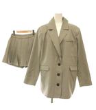 ダーリッチ Darich 24AW ルーズシングルスタッズジャケット テーラード プリーツラップスタッズショート パンツ セットアップ F グレー /HK ■OS