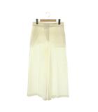 セオリー Theory GOOD CRUNCH W WIDE CROP PANT ワイドパンツ クロップド リネン 0 ホワイト /ES ■OS