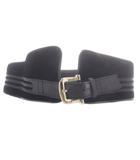 グッチ GUCCI ベルベット コルセットベルト 切替 M 黒 ブラック /SR ■OH