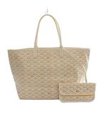ゴヤール GOYARD Saint Louis Claire Voie PM サンルイ クレール ヴォア PM トートバッグ ハンド ヘリンボーン柄 キャンバス 白 ホワイト /BB
