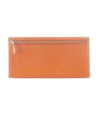 エルメス HERMES ジップザップ スリム ポーチ レザー オレンジ □L刻印 /SR ■OH