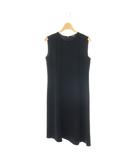 セオリー Theory ADMIRAL STRIPE N ASYM DRESS ワンピース ロング ノースリーブ クルーネック 0 ネイビー /DO ■OS