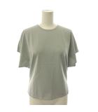 セオリー Theory 25SS WOOSTER CREPE KNIT BAT WING TOP J ニットトップ カットソー クルーネック 半袖 P ライトグレー /HS ■OS