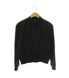 セオリー Theory Sleek Saxony Varsity JKT ジャケット ブルゾン ウール スナップボタン S 黒 ブラック /CX ■OS