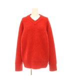 ミラオーウェン Mila Owen 25AW スパンコールVネックシャギーニット セーター アルパカ混 長袖 F 赤 レッド /HS ■OS