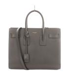 サンローラン パリ SAINT LAURENT PARIS 378299 サック ド ジュール 2WAY ハンド ショルダー レザー ロゴ ワンカラー ダークグレー /BB ■SH ■OH