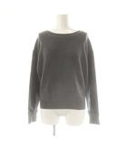 ヒューマンウーマン HUMAN WOMAN ニット セーター 切替 プルオーバー 長袖 M グレー /DF ■OS ■FR
