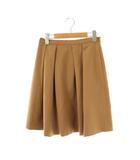 エフデ ef-de タックフレアスカート 9 キャメル /CX ■OS ■AX
