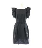 ランバンオンブルー LANVIN en Bleu ワンピース ノースリーブ 38 ブラック /ES ■OS ■AX