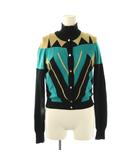 ヴェルサーチ ヴェルサーチェ VERSACE COLLECTION カシミヤ 総柄 アンサンブル ニット 40 マルチカラー /DF ■OS ■GY14