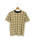 ノバチェック Tシャツ 半袖 クルーネック 160 ベージュ /MY ■OS ■GY14