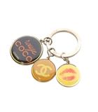 シャネル CHANEL ノベルティ ココマーク ルージュココ キーホルダー 黒 ブラック シルバー色 オレンジ /SR ■OH