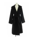 マックスマーラ MAX MARA MANUELA キャメル アイコンコート チェスター ロング丈 ワンカラー 32 黒 ブラック 10161343 /BB ■OS ■SH ▲H