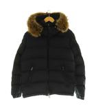 モンクレール MONCLER MAYAF ファー付き ダウン ジャケット アウター ジップアップ 1 黒 ブラック /BB ■OS ■AD ▲H
