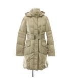 アンタイトル UNTITLED ダウンコート ロング フード ジップアップ 3 ライトベージュ /DO ■OS ■MA
