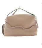 ジャンニキャリーニ GUM gianni chiarini アリファ ALIFA 2wayバッグ ハンド ショルダー レザー ワンカラー ピンク /BB ■OS ▲H