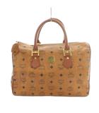 エムシーエム MCM ミニボストンバッグ ハンドバッグ ヴィセトス柄 茶 ブラウン /MI ■OS ■GY09