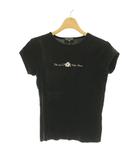 ポロジーンズ ラルフローレン POLO JEANS Tシャツ カットソー フレンチスリーブ S ブラック マルチカラー /DO ■OS ■MA