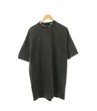 24年 Pierced オーバーサイズTシャツ 半袖 ワンカラー クルーネック 装飾 L グレー /BB ■OS ▲H
