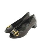 グッチ GUCCI パンプス オープントゥ ビット金具 36.5 23.5cm ダークブラウン 264964 /MI ■OS ■GY09