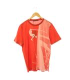グラフィック Tシャツ カットソー 半袖 コットン M 朱色 /NR ■OS ■GY99