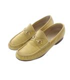グッチ GUCCI ビットローファー シューズ スエードレザー 38 黄色 イエロー /RI ■OS ■GY09 ■OH