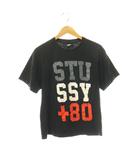 プリントTシャツ カットソー ロゴ S 黒 ブラック マルチカラー  /CX ■OS ■GY09