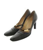 グッチ GUCCI パンプス ポインテッドトゥ レザー 37 24.0cm 黒 ブラック /MI ■OS ■MA