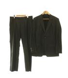 カルバンクライン CALVIN KLEIN ジャケット パンツ スーツ セットアップ シルク混 38 チャコールブラック /ES ■OS ■GY09
