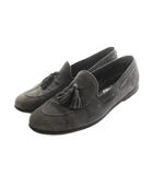 サルヴァトーレフェラガモ Salvatore Ferragamo タッセルローファー スエード 9 27.0-27.5cm グレー /MI ■OS ■GY09