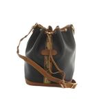 レオナール LEONARD 巾着バッグ ショルダーバッグ 花柄 黒 ブラック 茶 ブラウン /MI ■OS ■GY09