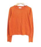  アプレジュールミニョン apres jour mignon ニット カットソー 長袖 クルーネック 無地 LL オレンジ /FF50