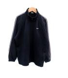 ナイキ NIKE トラックジャケット ミドル丈 ロゴ刺繍 M 紺 ネイビー ピンク /HO17