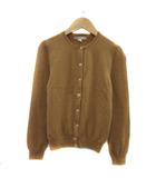 ヒューマンウーマン HUMAN WOMAN ニットカーディガン ミドル丈 ラウンドネック 無地 1 キャメル /YS27