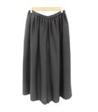 ルーニィ LOUNIE ガウチョパンツ ワイドパンツ スカーチョ 七分丈 38 M ブラック 黒 /YM39