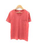 チャンピオン CHAMPION Tシャツ カットソー 半袖 Vネック 無地 S コーラルピンク /SY26