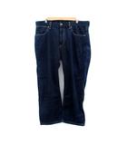 ラングラー WRANGLER デニムパンツ ジーンズ ストレート 七分丈 36 L 紺 ネイビー /HO17